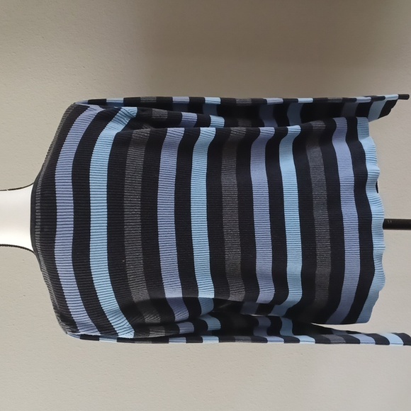 Karen Scott V-Neck Ribbed Striped Sweater - Picture 4 of 6